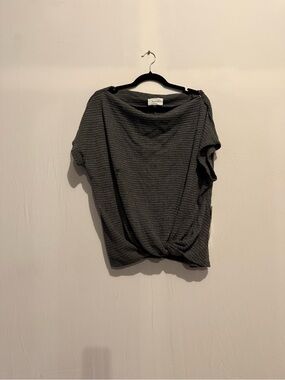 KORYE Women's Front Knot Top Size L In Gray
